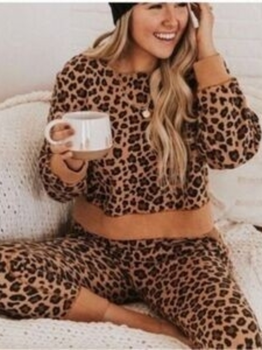 Poppy & Peonies Leopard Sweater (AS IS)
